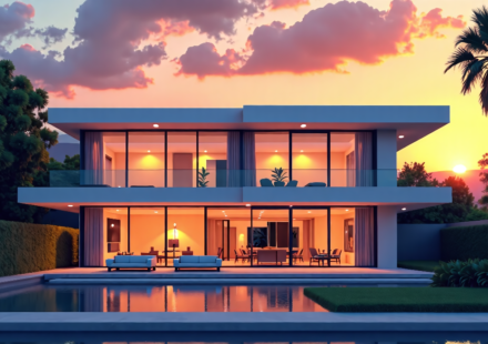 Kylie Jenner Sells Los Angeles Mansion for $15.3 Million — AI-generated editorial illustration
