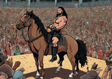 Penta’s Mexico City Showdown: Can He Defeat Roman Reigns on Raw? — AI-generated editorial illustration