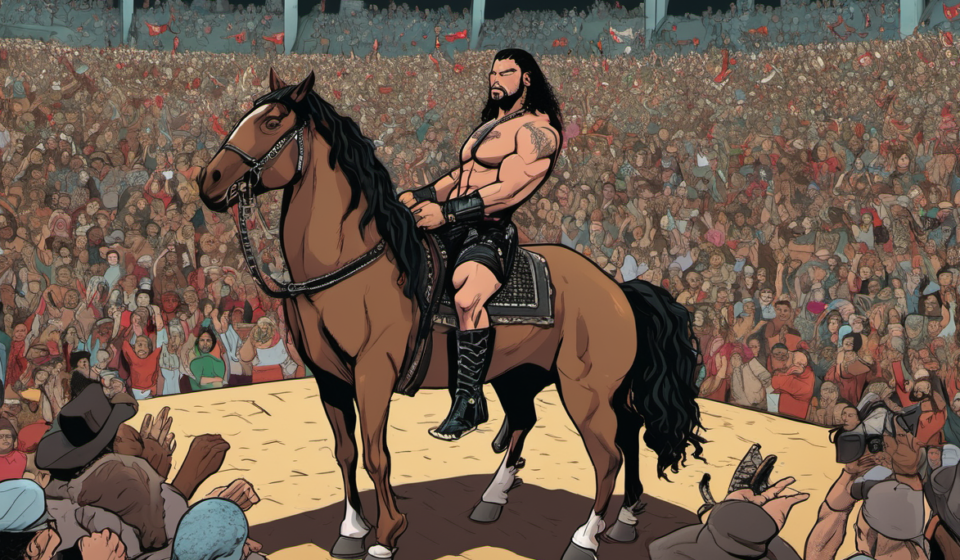 Penta’s Mexico City Showdown: Can He Defeat Roman Reigns on Raw? — AI-generated editorial illustration