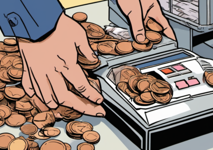 House Votes to End Penny Minting, Adopt Cash Rounding — AI-generated editorial illustration