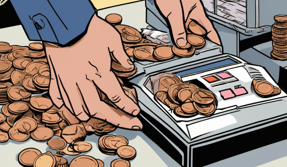House Votes to End Penny Minting, Adopt Cash Rounding — AI-generated editorial illustration
