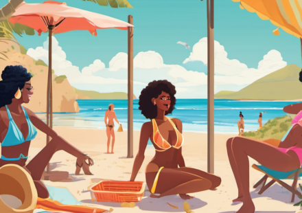 Carmen Electra vs. Stella Hudgens: Who’s the Bikini Queen of 2026? — AI-generated editorial illustration