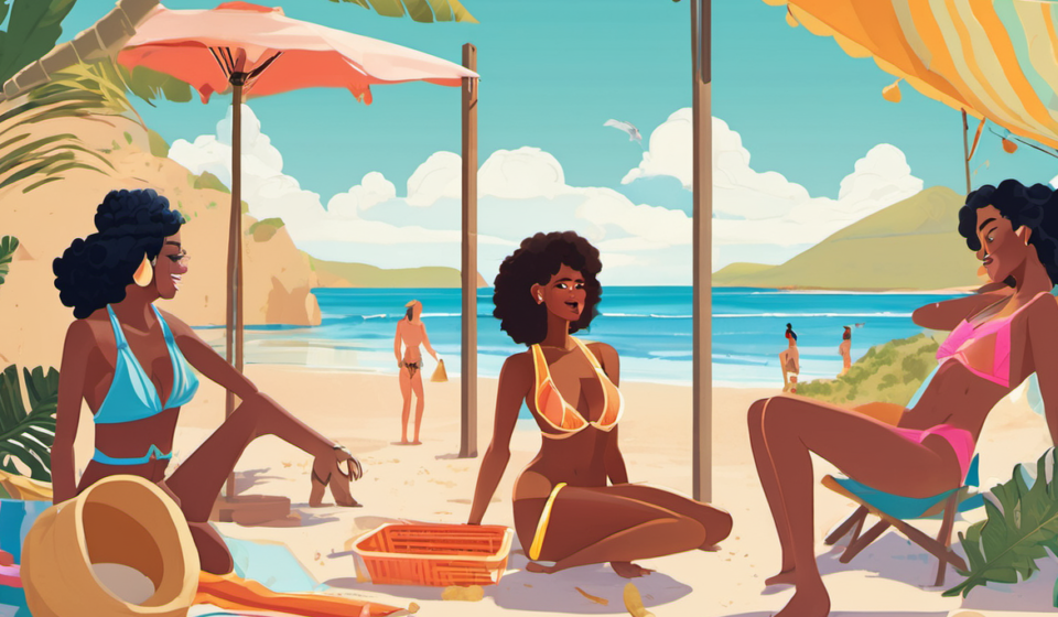 Carmen Electra vs. Stella Hudgens: Who’s the Bikini Queen of 2026? — AI-generated editorial illustration