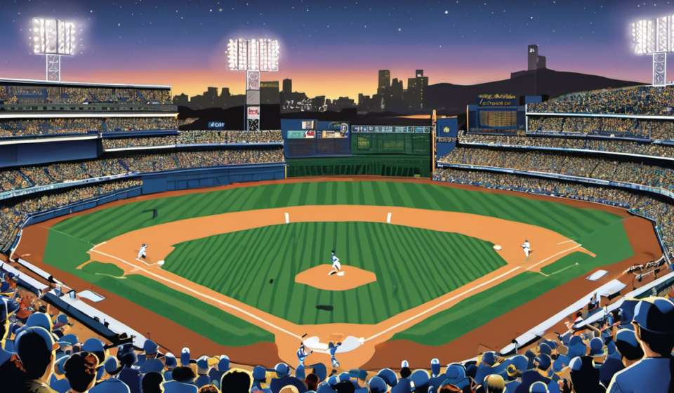 Dodgers Secure Record‑Tying 14th Straight Playoff Spot with 4‑1 Win — AI-generated editorial illustration