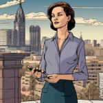 Ashley Dupre Reveals How Her Escort Work Tied to Spitzer Scandal — AI-generated editorial illustration