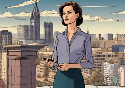 Ashley Dupre Reveals How Her Escort Work Tied to Spitzer Scandal — AI-generated editorial illustration