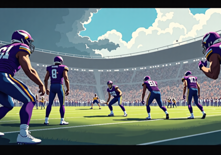 Week 1 NFL Superlatives: Vikings’ Pressure Cooker vs Rams’ Head‑Scratcher — AI-generated editorial illustration