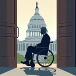 Mitch McConnell Returns to Capitol After Three‑Month Absence — AI-generated editorial illustration