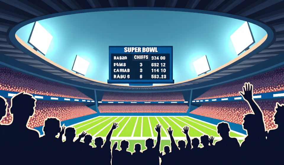 Rams Stay Super Bowl Favorites as Chiefs Surge After Week 1 Dominance — AI-generated editorial illustration