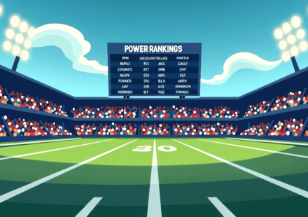2026 NFL Power Rankings: Week 2 Shockers and the Biggest Opening Losses — AI-generated editorial illustration