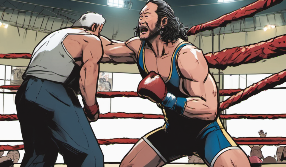Manabu Soya Claims Victory Over KENTA Without Judgment Soya — AI-generated editorial illustration