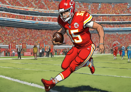 Mahomes Returns to Lead Chiefs Over Broncos in Monday Night Thriller — AI-generated editorial illustration