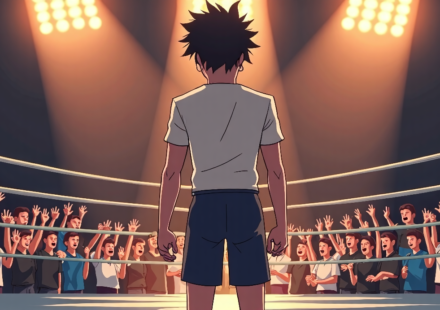 Shane Haste Claims N‑1 Trophy After Beating Fujita — AI-generated editorial illustration