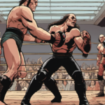 Wyatt Sicks Returns to Face Gangrel & The Righteous for BRCW Titles — AI-generated editorial illustration