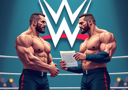 Good Brothers Claim WWE Didn’t Offer Pay‑Cut Option — AI-generated editorial illustration