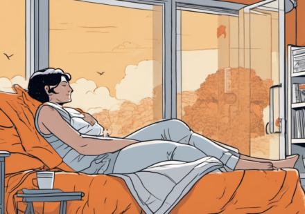 Orange Cassidy’s Chill Prep: How He Gets Ready for Big AEW Matches — AI-generated editorial illustration