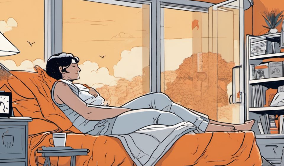 Orange Cassidy’s Chill Prep: How He Gets Ready for Big AEW Matches — AI-generated editorial illustration