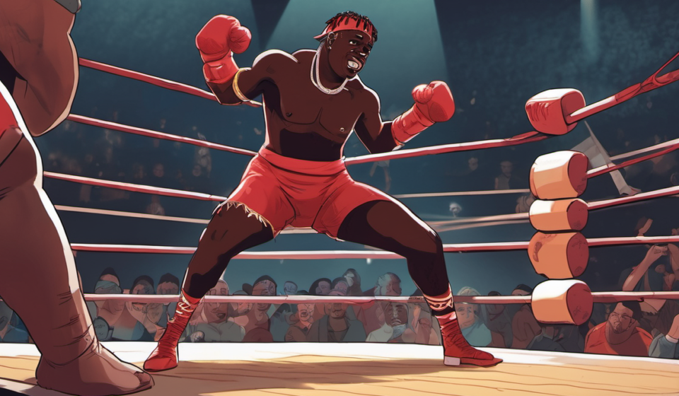 Lil Yachty Reflects on the Pain After His WWE Debut — AI-generated editorial illustration