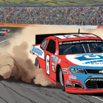Kyle Larson’s Gateway Win Narrows Chase Gap, Puts Him in Hot Seat — AI-generated editorial illustration