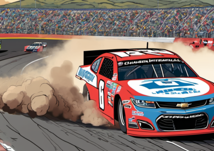 Kyle Larson’s Gateway Win Narrows Chase Gap, Puts Him in Hot Seat — AI-generated editorial illustration