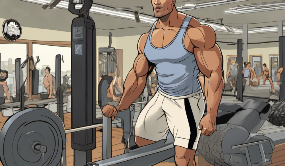 The Rock Drops 50 Pounds for New Role, Lowest Weight Since High School — AI-generated editorial illustration