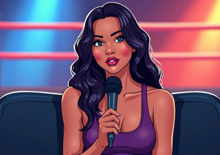 Layla Reveals Why She Left WWE and Is Back with Her LayTalk Podcast — AI-generated editorial illustration