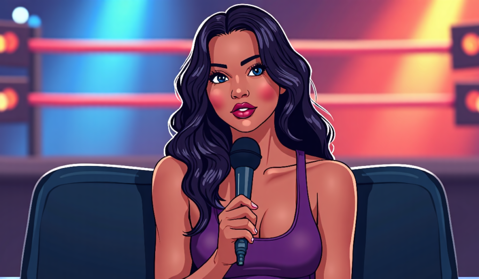 Layla Reveals Why She Left WWE and Is Back with Her LayTalk Podcast — AI-generated editorial illustration