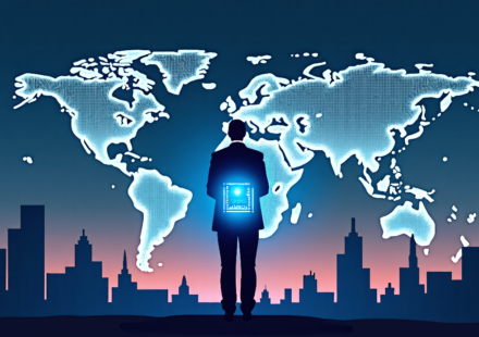 AI Arms Race: Companies, Nations, and Ego Drive the Tech Battle — AI-generated editorial illustration