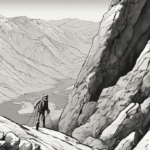 Climber Crawls Through Night After 500‑Foot Fall on Mount Shasta — AI-generated editorial illustration