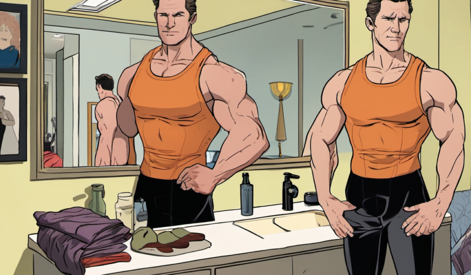 Canadian Heartthrob Paul Flexes Abs in Mirror Selfie, Fans Go Wild — AI-generated editorial illustration
