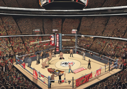 AEW All Out 2026 Sells Out Ahead of WWE‑AAA Showdown — AI-generated editorial illustration