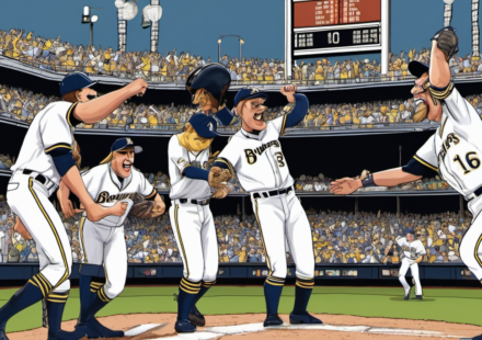 Brewers Clinch Fourth Straight NL Central Title with 5‑1 Victory — AI-generated editorial illustration