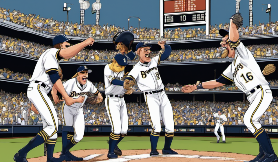 Brewers Clinch Fourth Straight NL Central Title with 5‑1 Victory — AI-generated editorial illustration