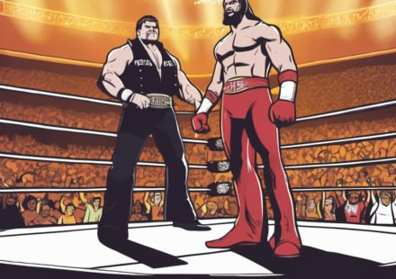 Penta Vows Revenge After Loss to Roman Reigns in Mexico City — AI-generated editorial illustration