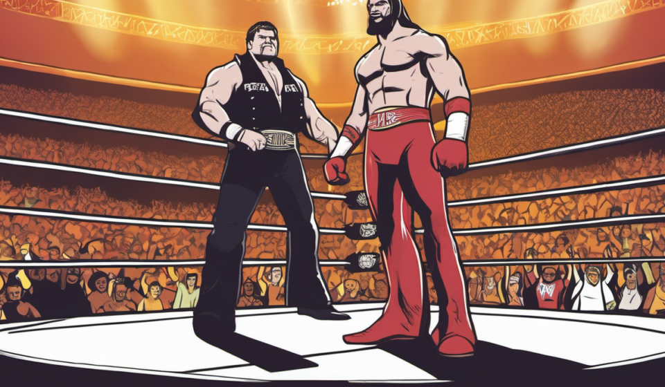Penta Vows Revenge After Loss to Roman Reigns in Mexico City — AI-generated editorial illustration