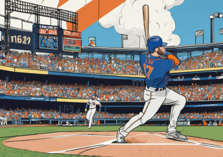 Pete Alonso Hits 300th Home Run in Ninth‑Inning Tie‑Breaker vs. Orioles — AI-generated editorial illustration