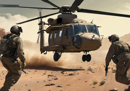 US Forces Execute High‑Risk Rescue of Injured F‑15 Crewman Inside Iran — AI-generated editorial illustration