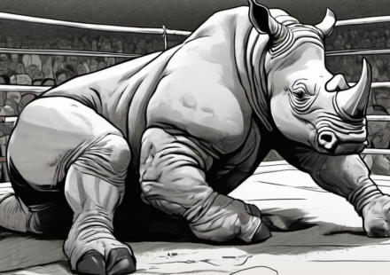 Rhino’s Fear of the ‘Move Stealer’ Label and the Origin of His Finish — AI-generated editorial illustration