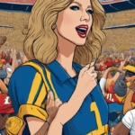 Taylor Swift Returns to Arrowhead to Cheer on Travis Kelce — AI-generated editorial illustration