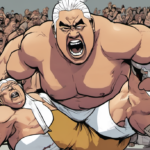 Rikishi Reveals How the Stinkface Became a WWE Classic — AI-generated editorial illustration