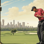Tiger Woods Returns to Driving Range After DUI Plea — AI-generated editorial illustration