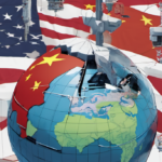 China Rejects Silicon Valley’s Call for an AI Slow‑Down — AI-generated editorial illustration
