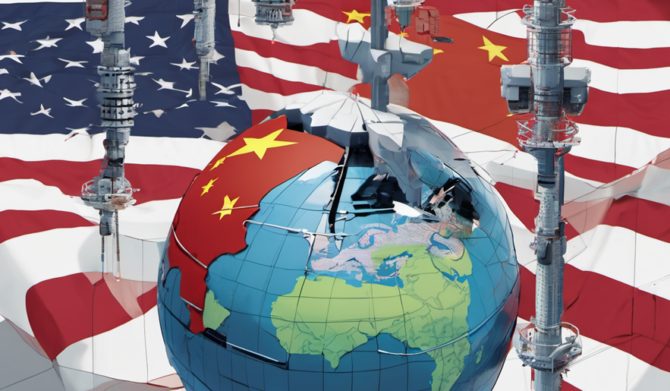 China Rejects Silicon Valley’s Call for an AI Slow‑Down — AI-generated editorial illustration