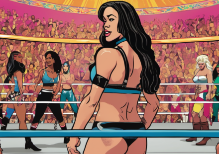 AJ Lee Reveals WWE Women’s Division Has Transformed Into a ‘Feast’ — AI-generated editorial illustration