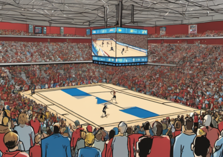 Nebraska vs. Creighton Volleyball: Live TV, Streaming, and Timing — AI-generated editorial illustration