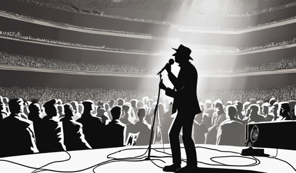 Ed Sheeran Says Dropping Macklemore Was a Promoter Decision, Not His Own — AI-generated editorial illustration