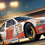 Kyle Larson Favored to Win Bristol Night Race as Chase Battle Intensifies — AI-generated editorial illustration