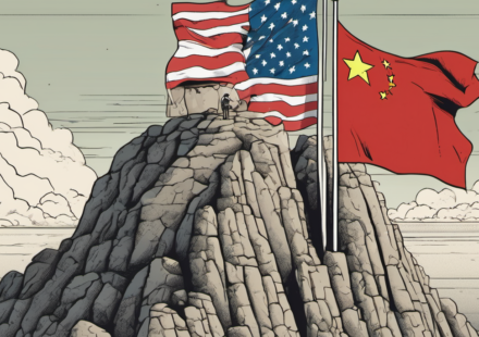 U.S.‑China AI Rivalry: Mutual Distrust Threatens Global Stability — AI-generated editorial illustration