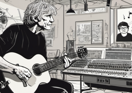 Roger Waters Fires Back at Ed Sheeran Over Macklemore Tour Exit — AI-generated editorial illustration