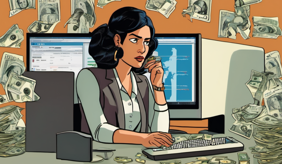 LinkedIn Romance Scam Claims Nearly $1 Million from Gaby — AI-generated editorial illustration